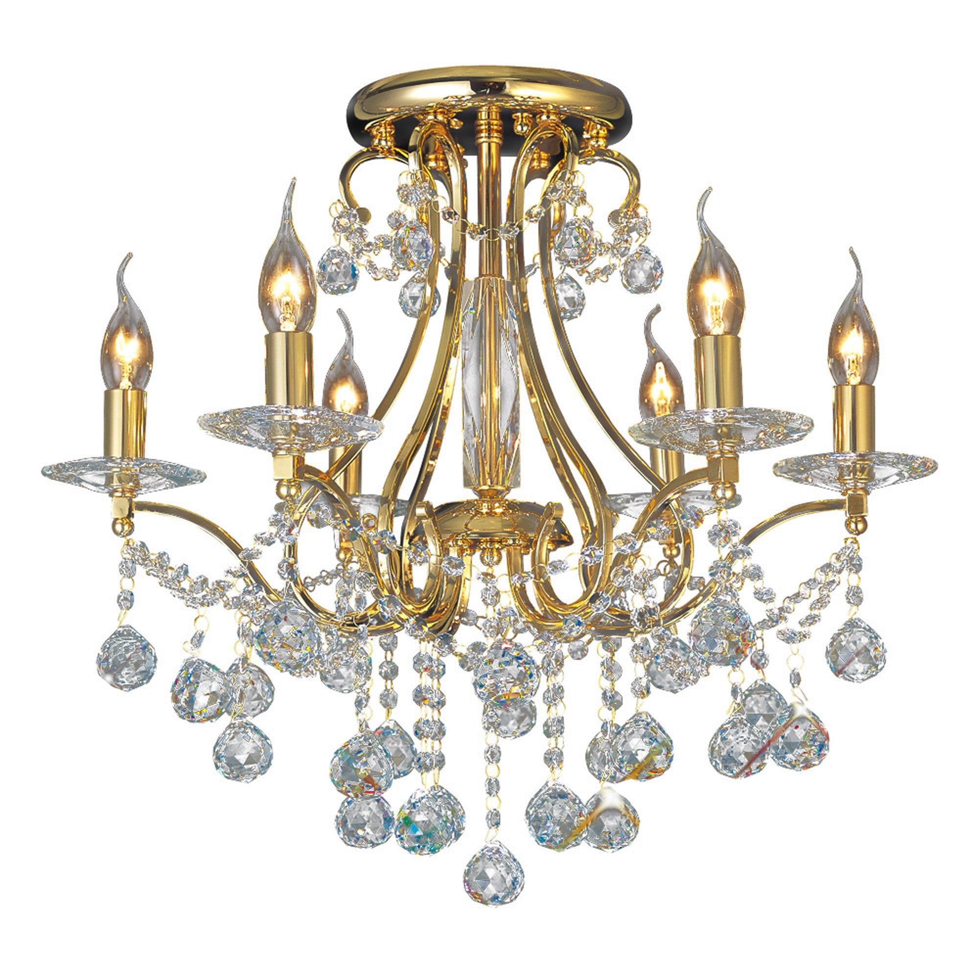 Diyas - Bianco Medium Ceiling Chandelier - Luminosity Designs Ltd
