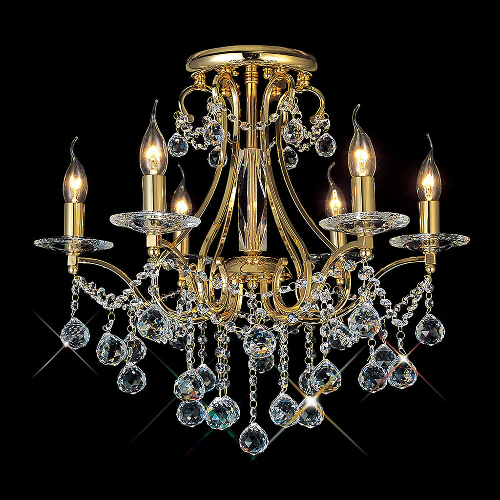 Diyas - Bianco Medium Ceiling Chandelier - Luminosity Designs Ltd