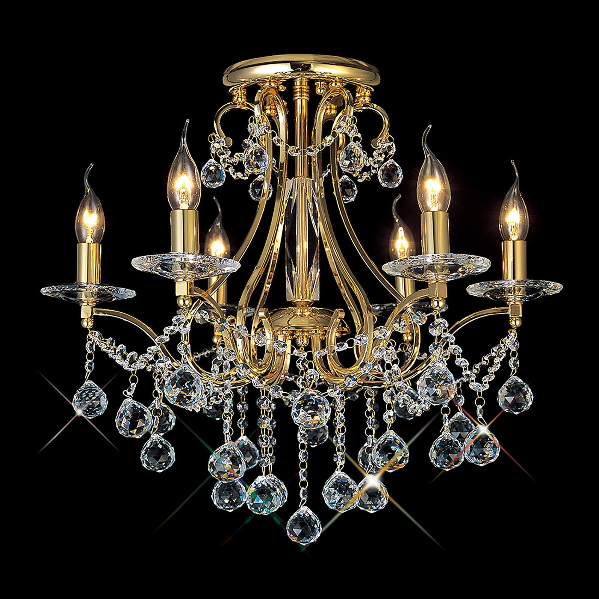 Diyas - Bianco Medium Ceiling Chandelier - Luminosity Designs Ltd