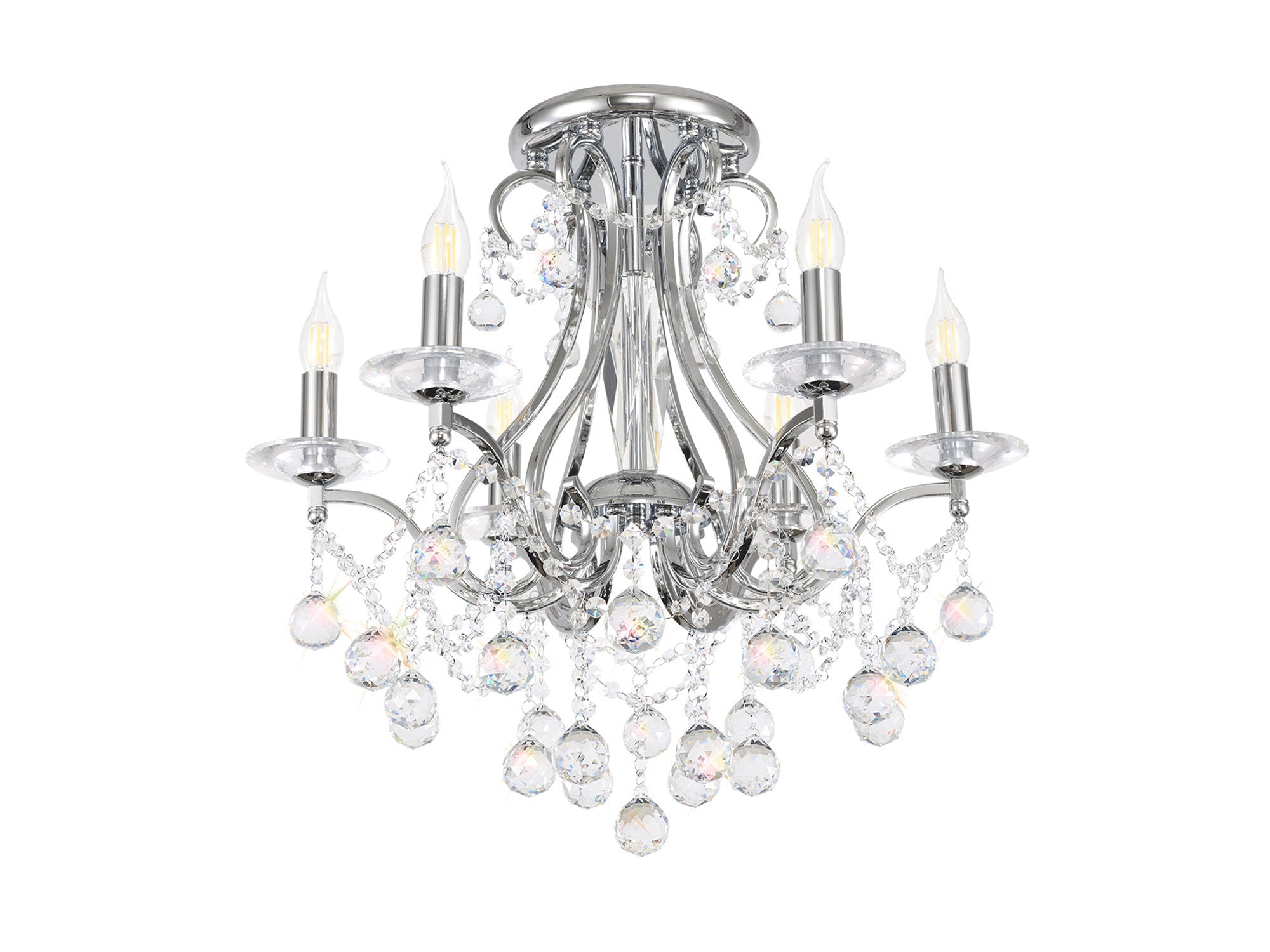 Diyas - Bianco Medium Ceiling Chandelier - Luminosity Designs Ltd