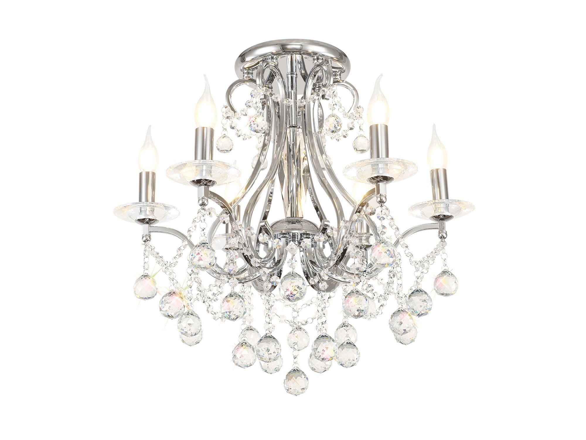 Diyas - Bianco Medium Ceiling Chandelier - Luminosity Designs Ltd