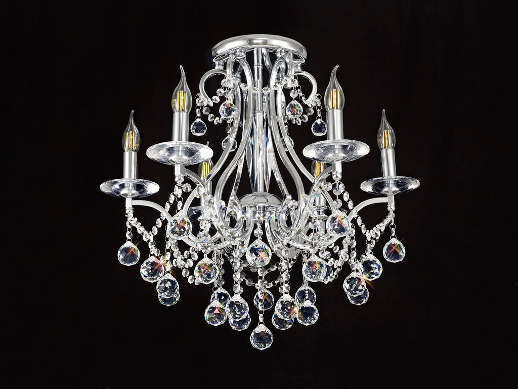Diyas - Bianco Medium Ceiling Chandelier - Luminosity Designs Ltd