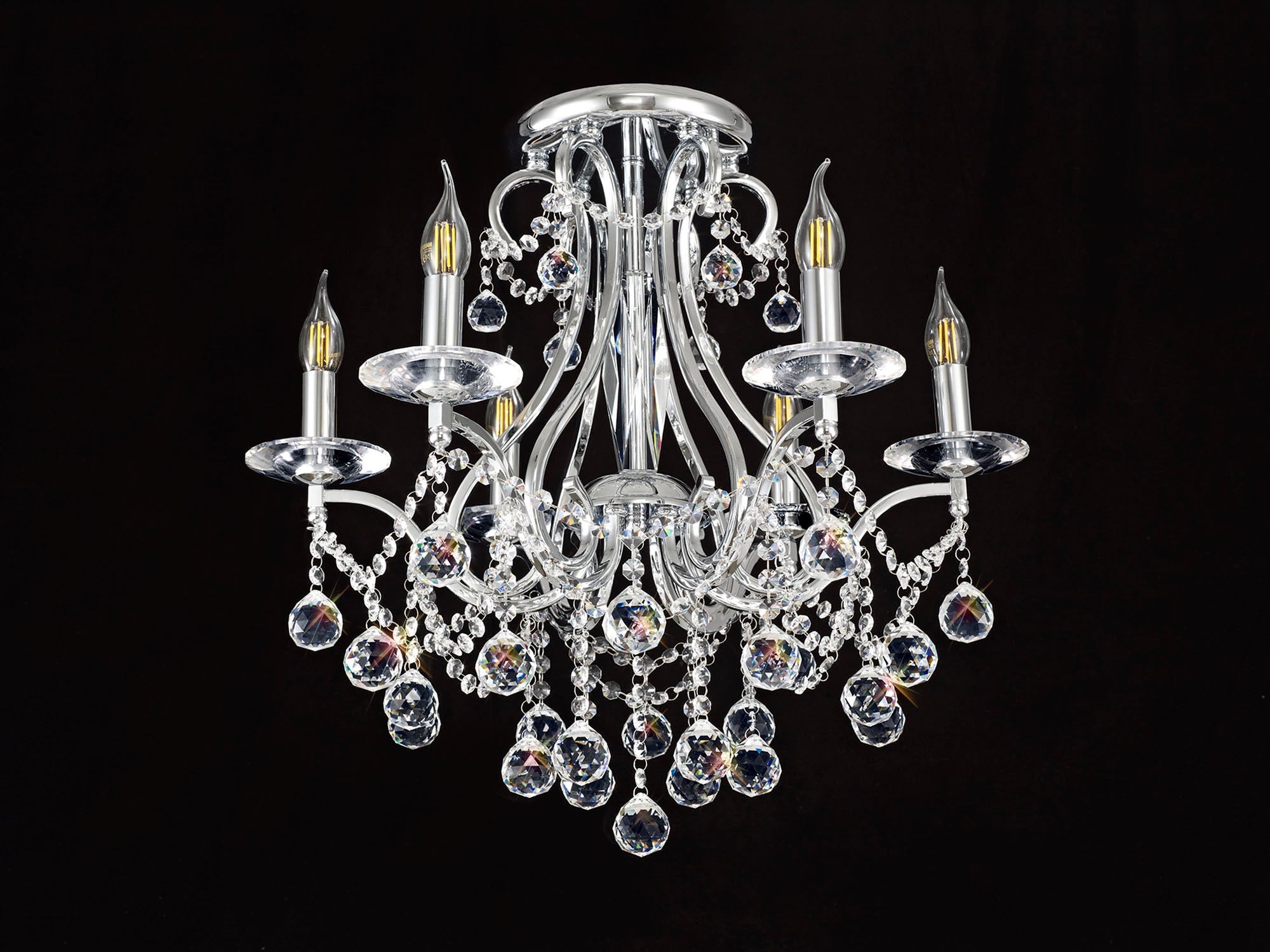 Diyas - Bianco Medium Ceiling Chandelier - Luminosity Designs Ltd
