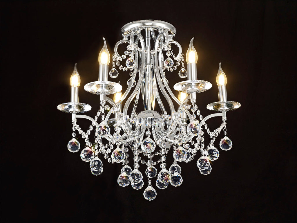 Diyas - Bianco Medium Ceiling Chandelier - Luminosity Designs Ltd