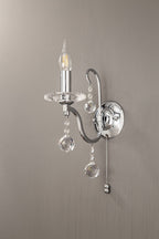 Diyas - Bianco Single Wall Light - Luminosity Designs Ltd