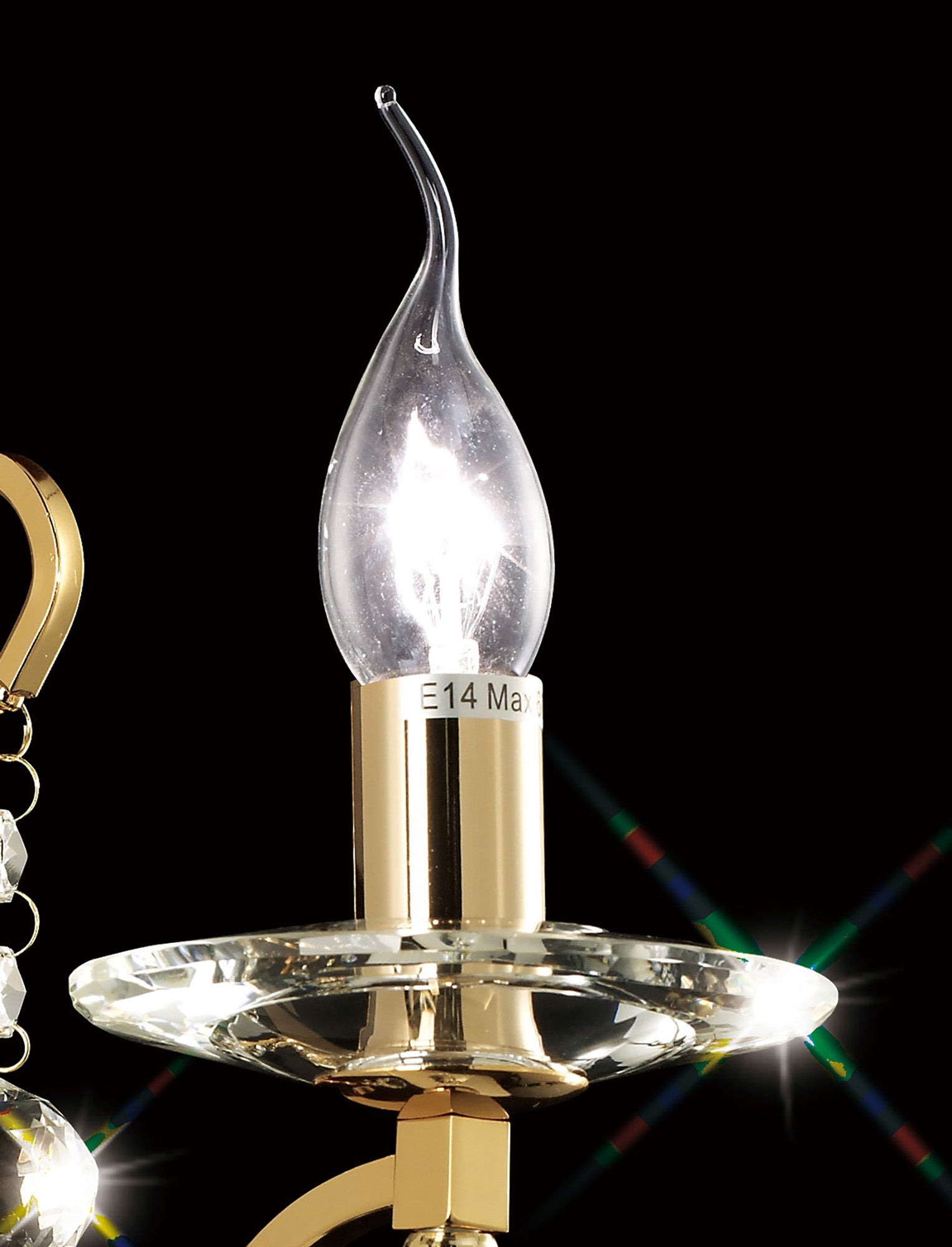 Diyas - Bianco Single Wall Light - Luminosity Designs Ltd