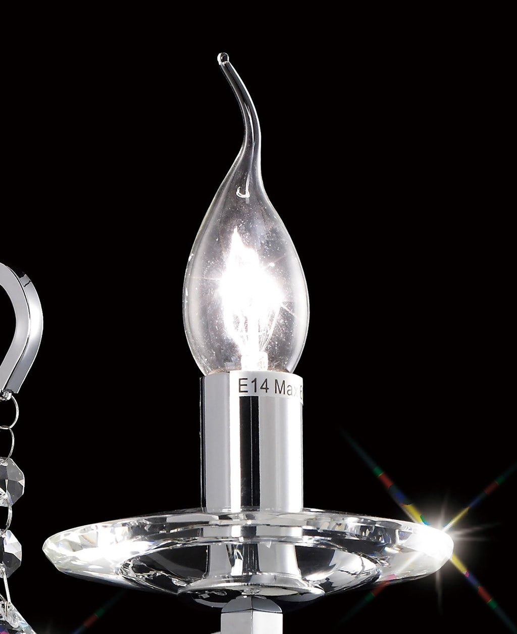 Diyas - Bianco Single Wall Light - Luminosity Designs Ltd