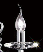 Diyas - Bianco Single Wall Light - Luminosity Designs Ltd