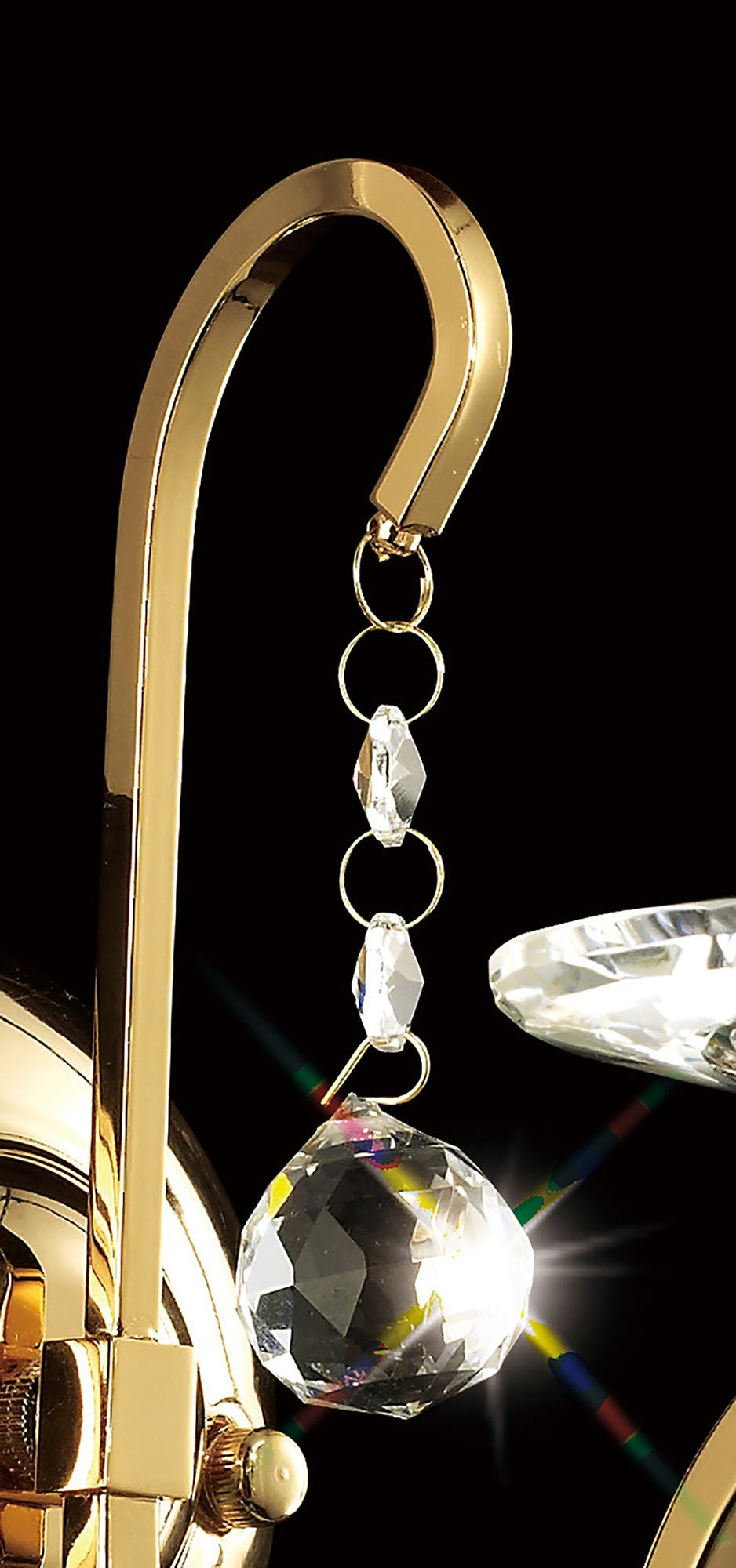 Diyas - Bianco Single Wall Light - Luminosity Designs Ltd