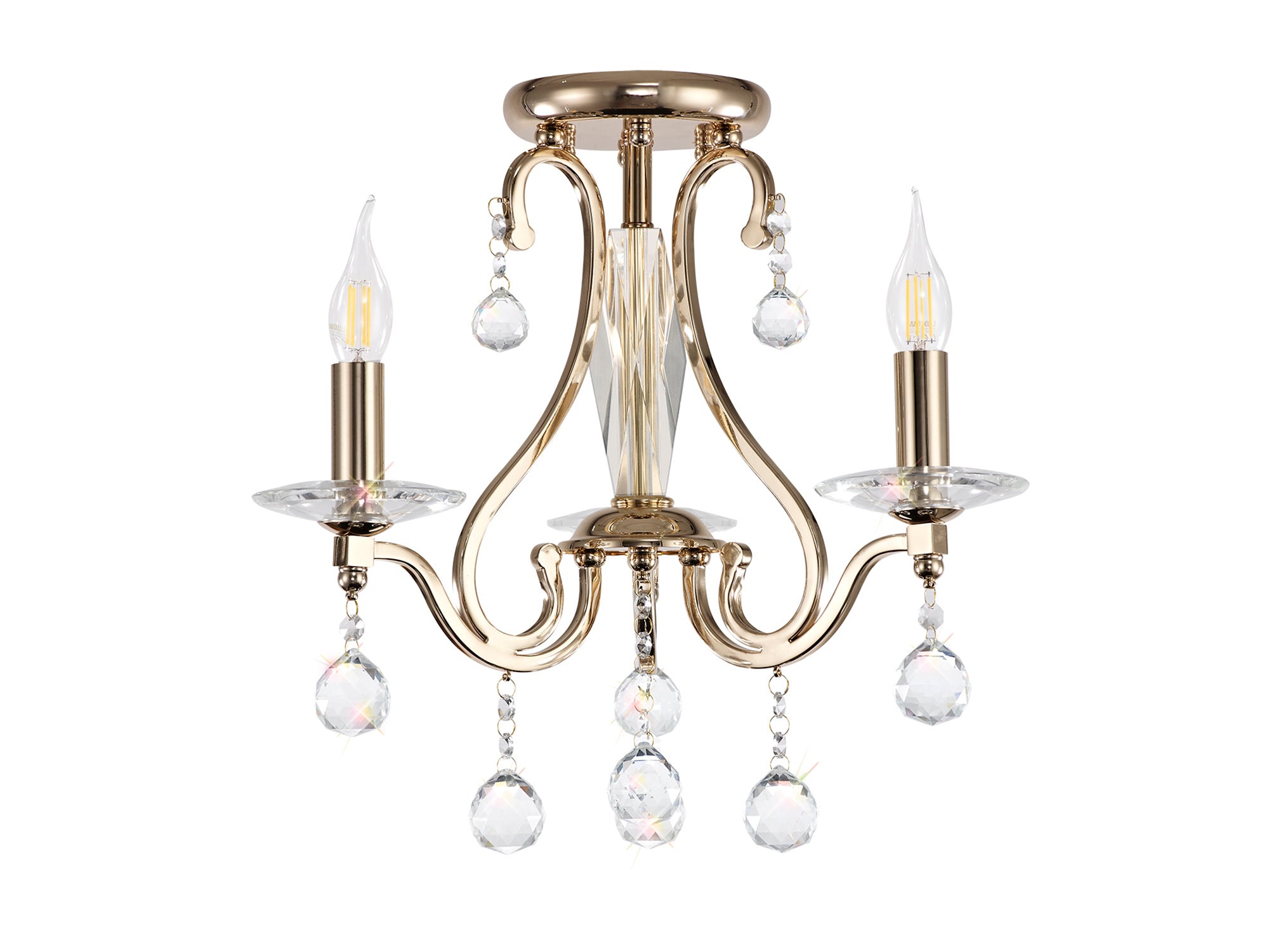 Diyas - Bianco Small Ceiling Chandelier - Luminosity Designs Ltd