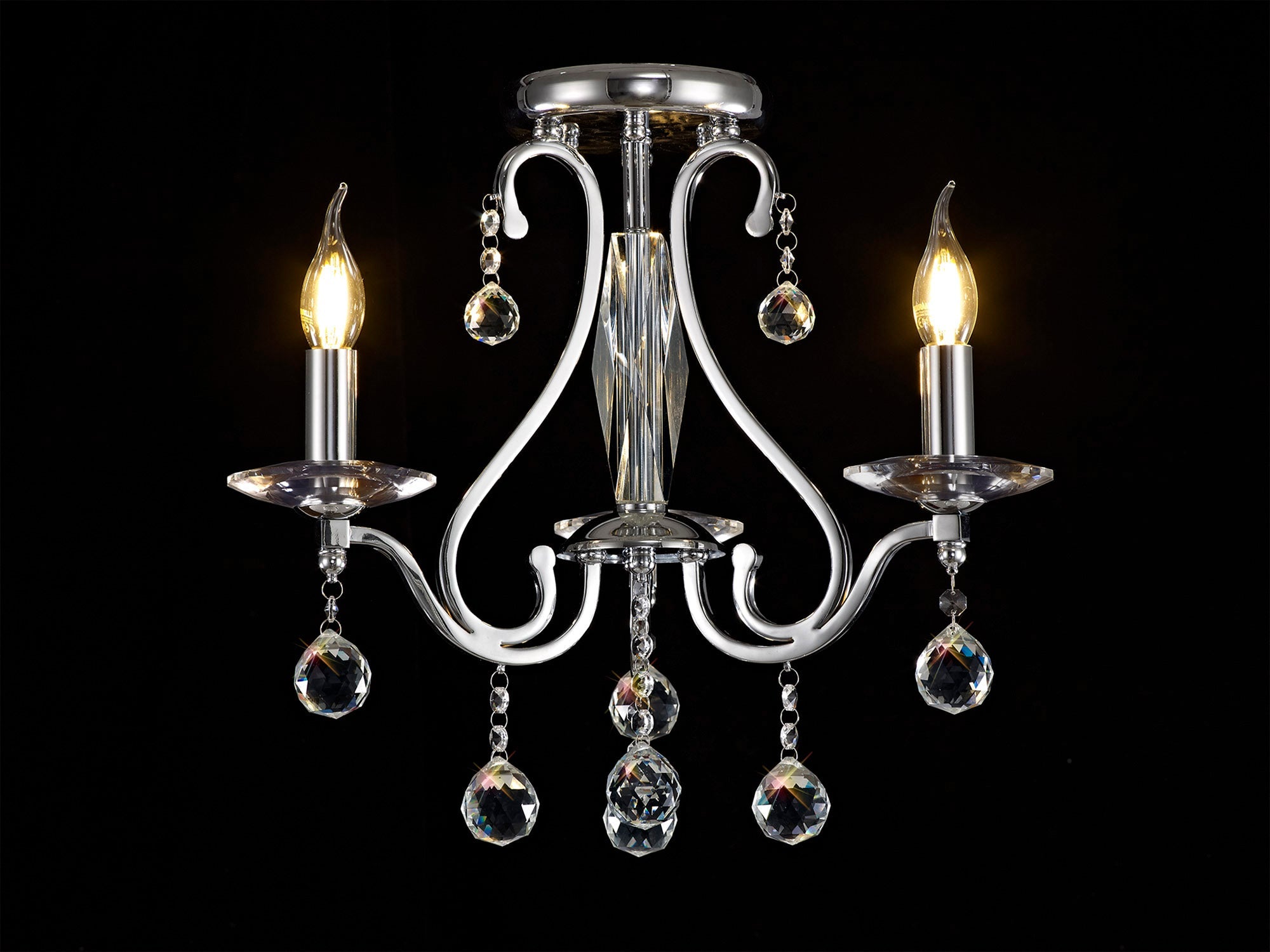 Diyas - Bianco Small Ceiling Chandelier - Luminosity Designs Ltd