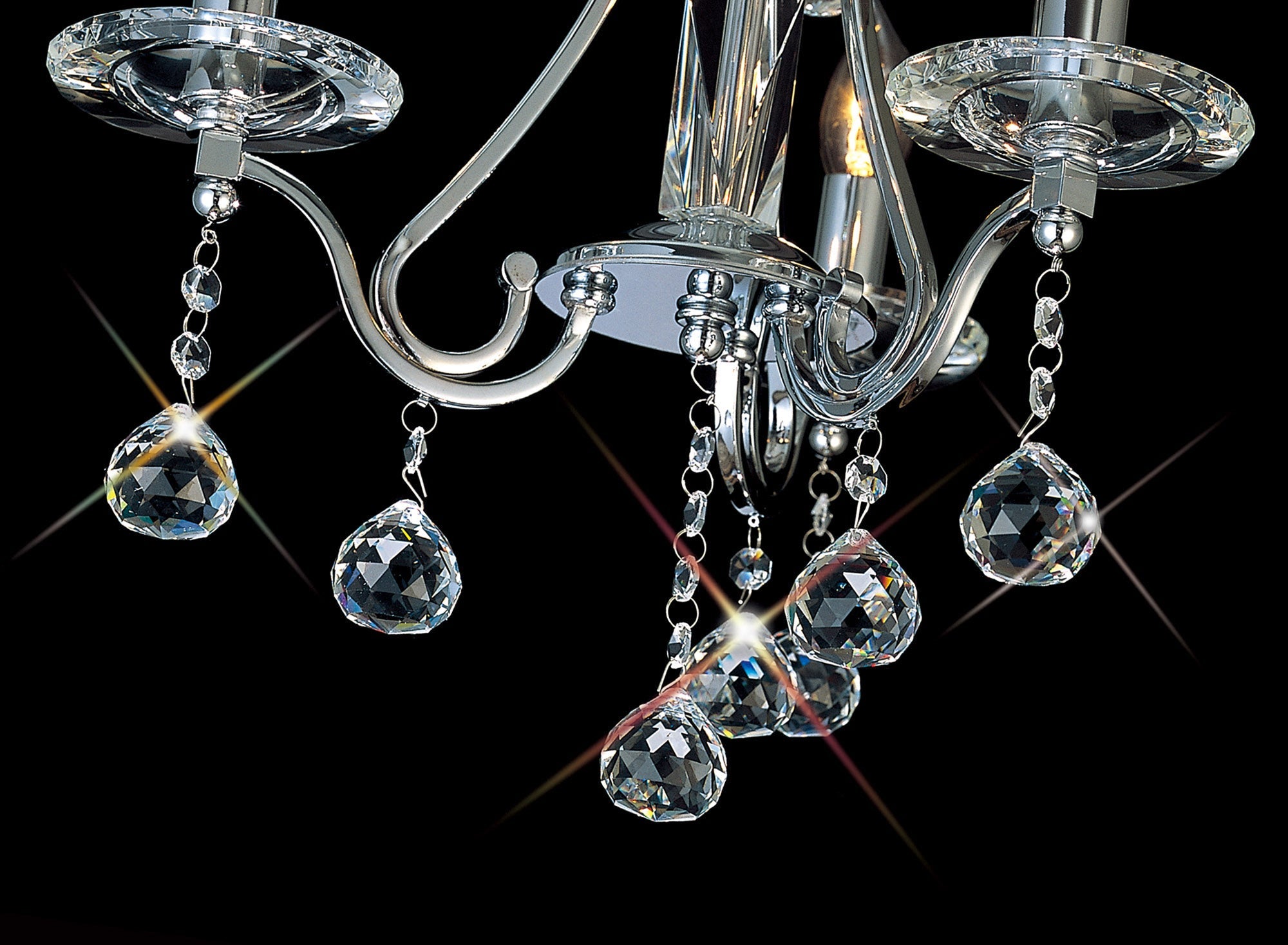 Diyas - Bianco Small Ceiling Chandelier - Luminosity Designs Ltd