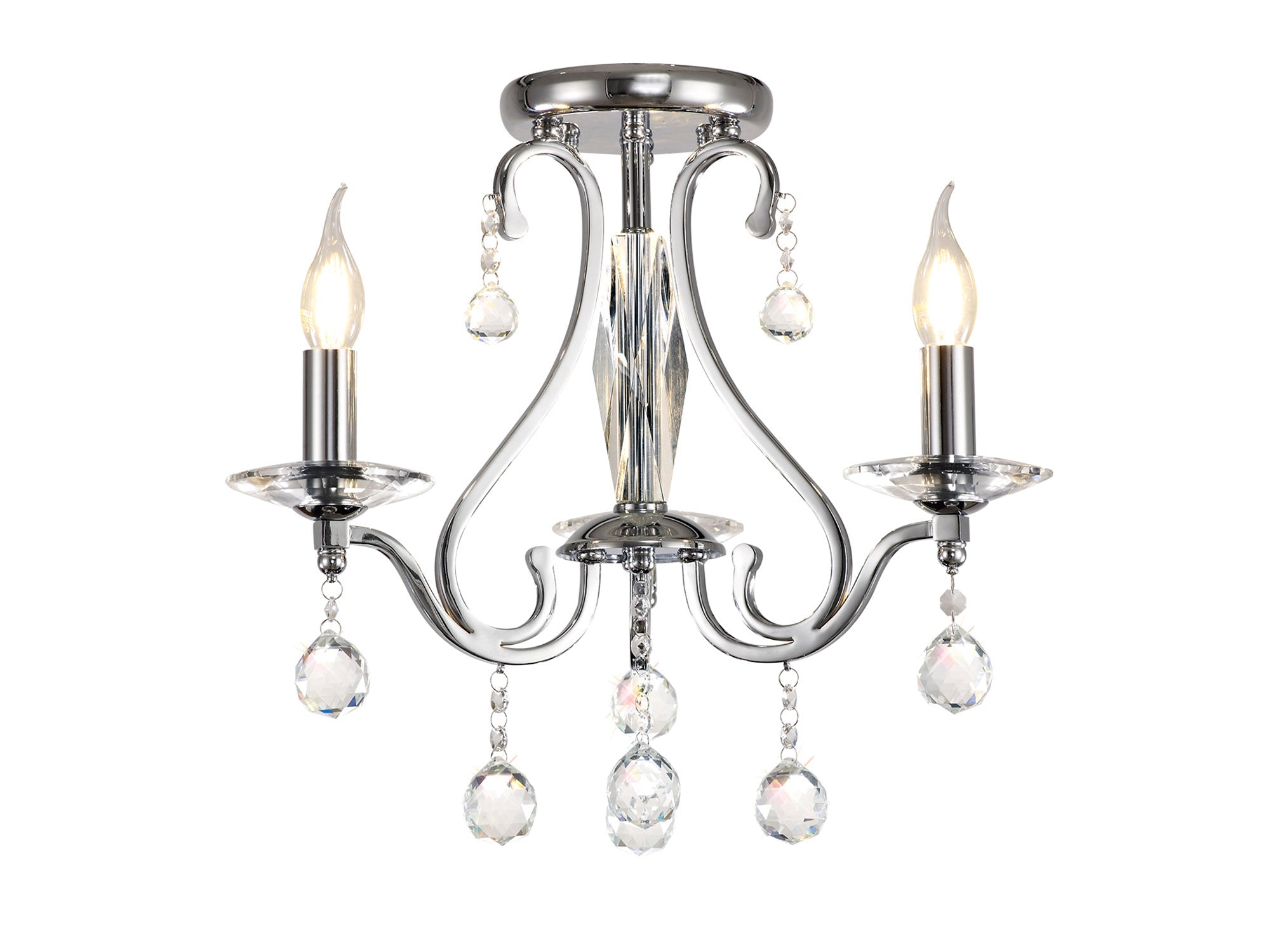 Diyas - Bianco Small Ceiling Chandelier - Luminosity Designs Ltd
