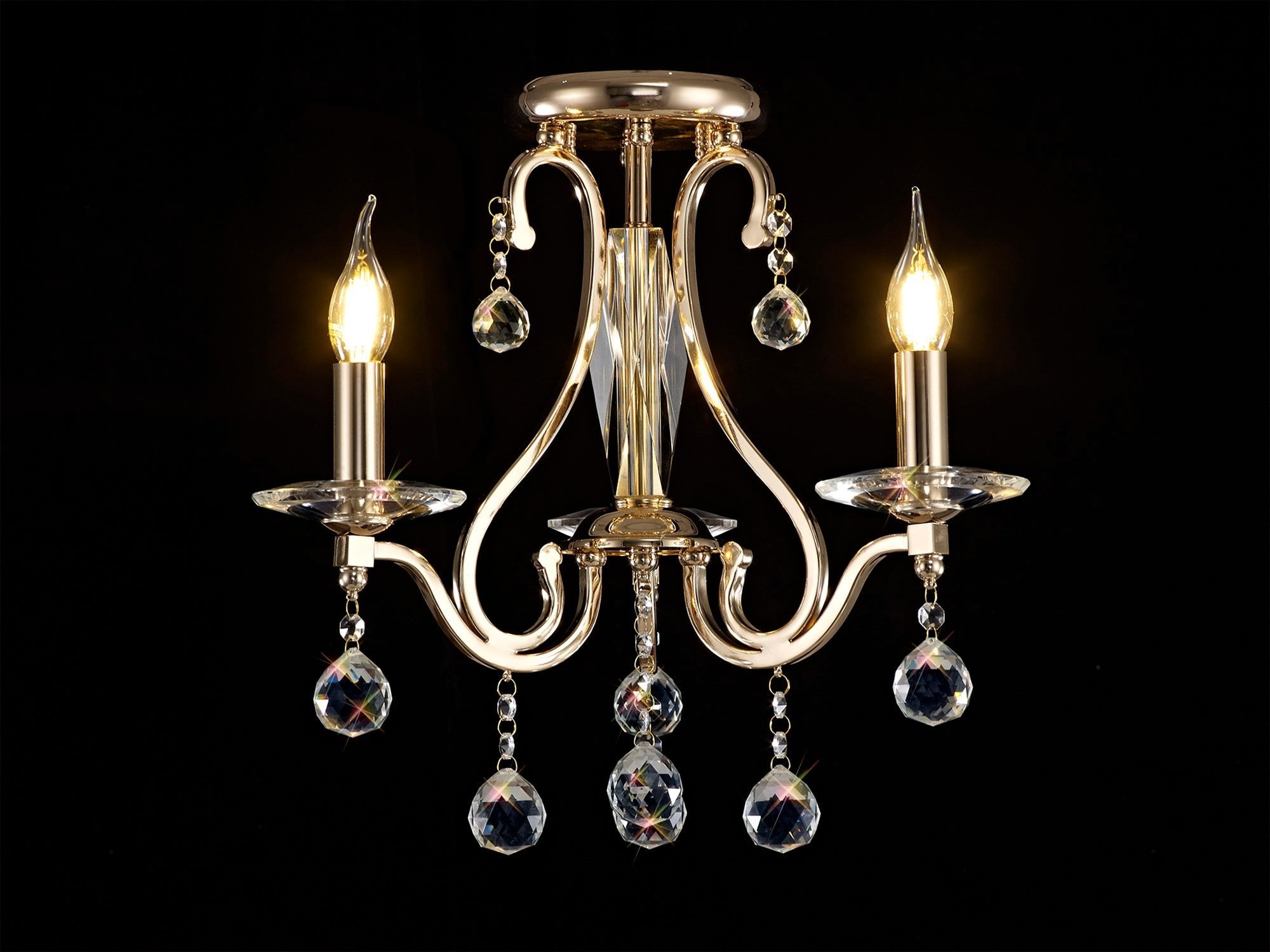 Diyas - Bianco Small Ceiling Chandelier - Luminosity Designs Ltd