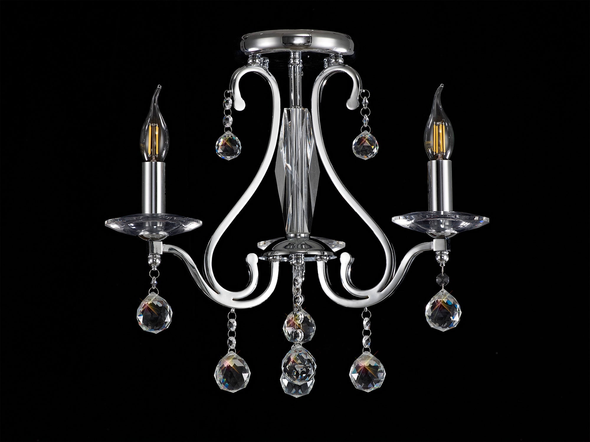 Diyas - Bianco Small Ceiling Chandelier - Luminosity Designs Ltd