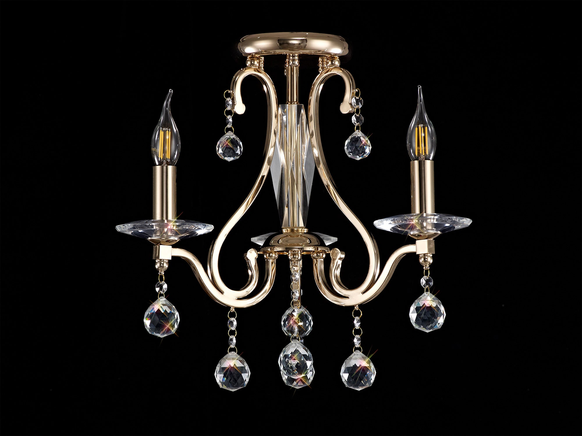 Diyas - Bianco Small Ceiling Chandelier - Luminosity Designs Ltd