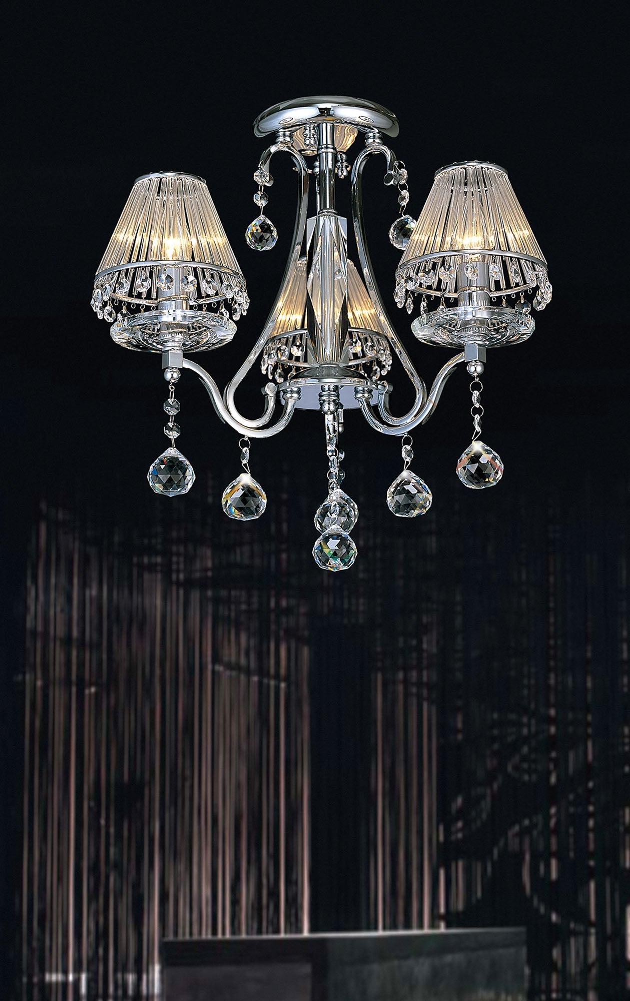 Diyas - Bianco Small Ceiling Chandelier - Luminosity Designs Ltd