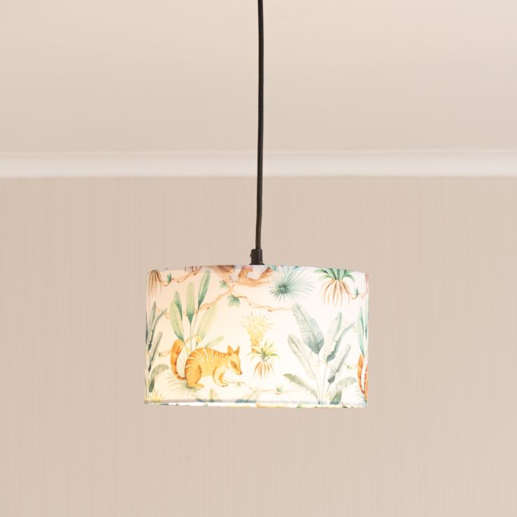 LSE - Bilby Jungle Animal Small Drum Shade with Reversible Gimble BC / E27 - Luminosity Designs Ltd