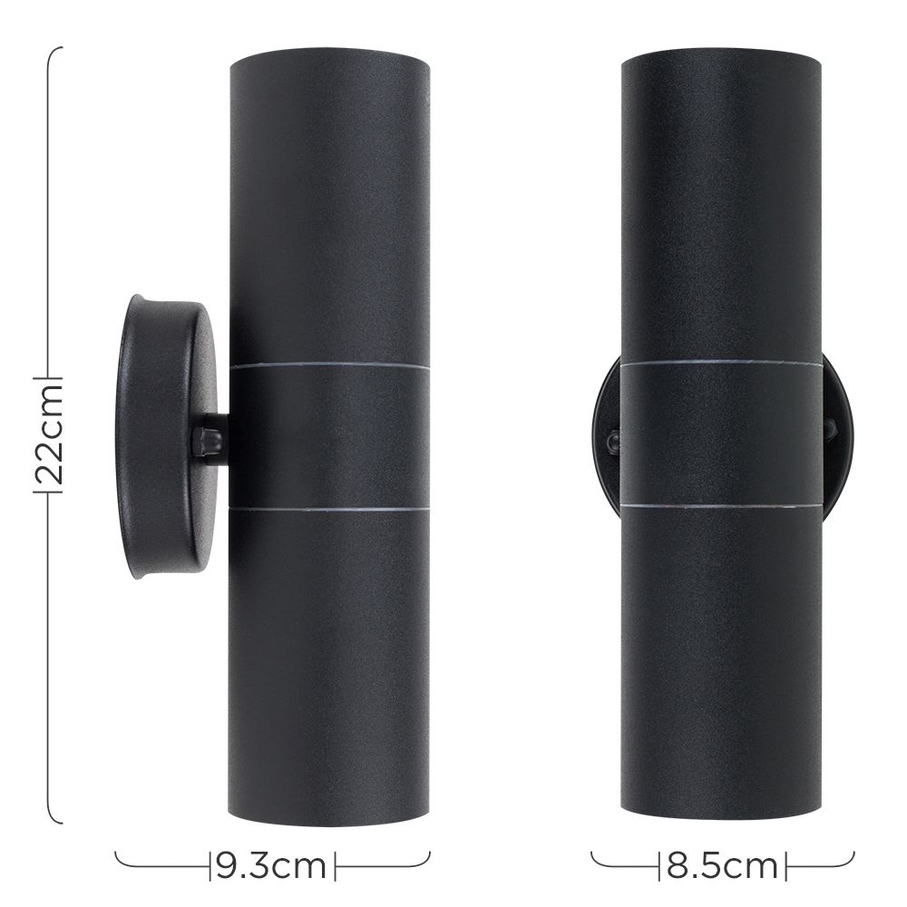 LSE - Black Up / Down Light - Luminosity Designs Ltd