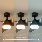 lse - Bladed 36 Inch Integrated LED Light Ceiling Fan with Remote Control - Luminosity Designs Ltd