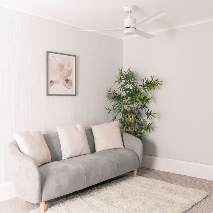 lse - Bladed 52 Inch Integrated LED Light Ceiling Fan with Remote Control - Luminosity Designs Ltd