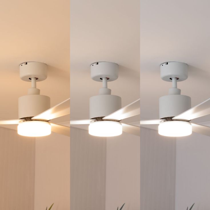 lse - Bladed 52 Inch Integrated LED Light Ceiling Fan with Remote Control - Luminosity Designs Ltd