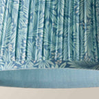 LSE - Blue Alba Small William Morris Inspired Tapered Floral Print Easy Fit Shade - Luminosity Designs Ltd