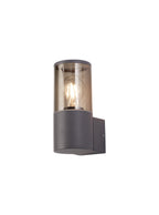 Luminosity Designs Ltd - Boardwalk Wall Lamp 1 x E27, IP54, Anthracite/Smoked - Luminosity Designs Ltd
