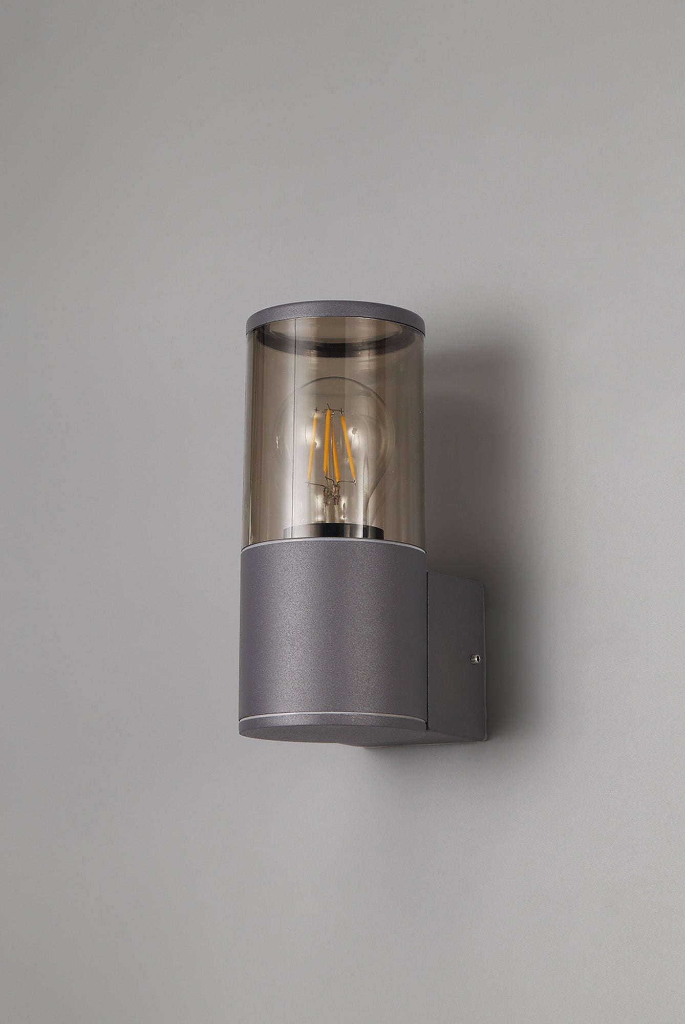 Boardwalk Wall Lamp 1 x E27, IP54, Anthracite/Smoked