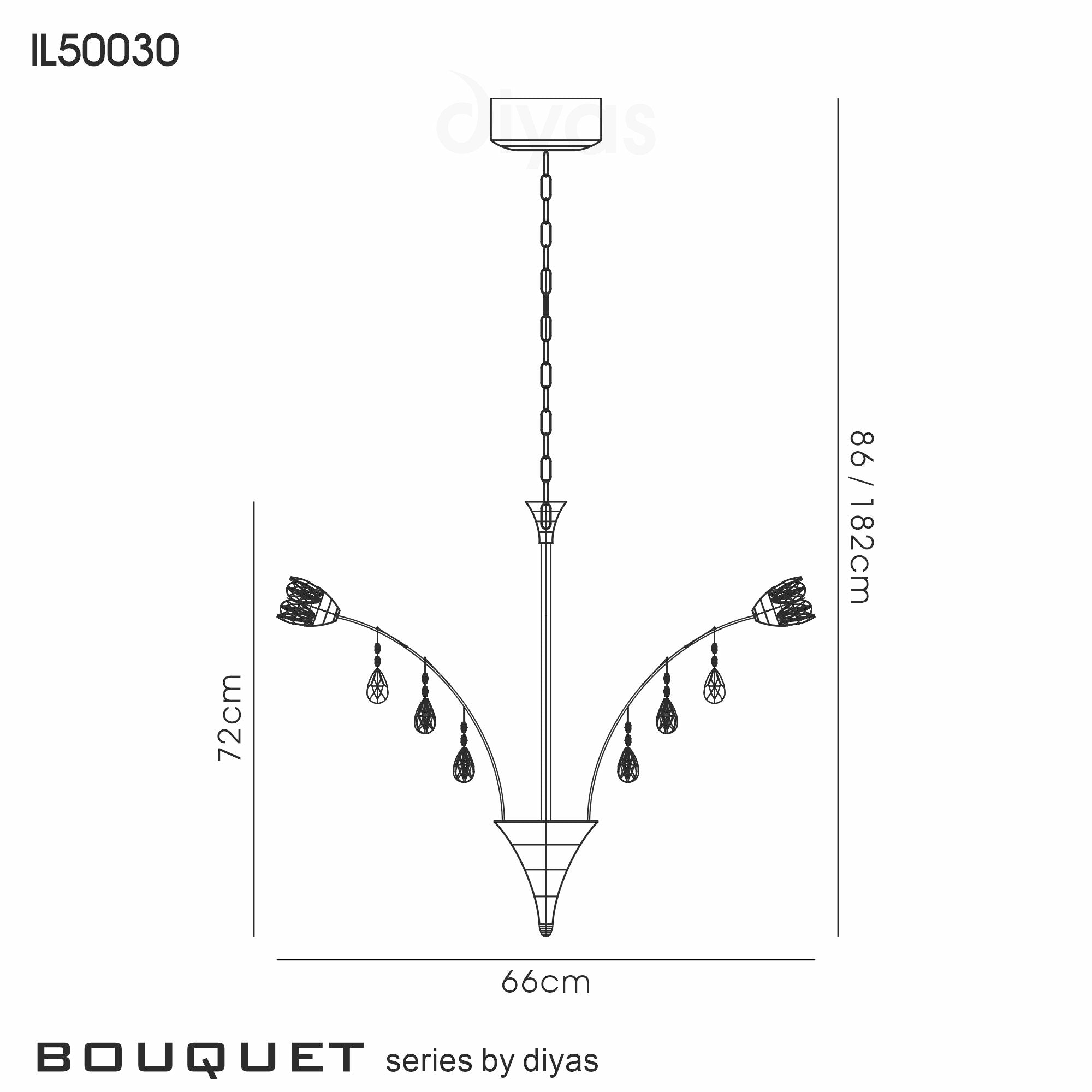 Diyas - Bouquet Pendant - Luminosity Designs Ltd