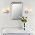 Endon - Boyer 2 Light Semi Flush Wall Light Fitting with Cut Glass Shades - Luminosity Designs Ltd