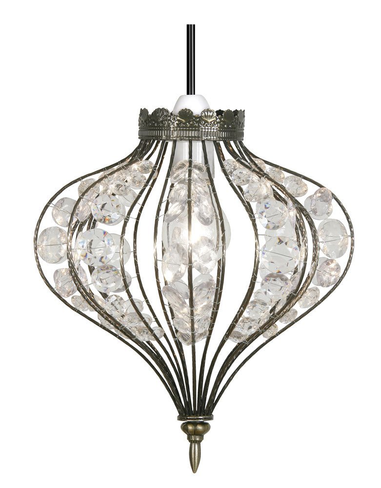 Oaks Lighting - Braga Non Electric Antique Brass Pendant Shade (Oaks 147 AB) - Luminosity Designs Ltd