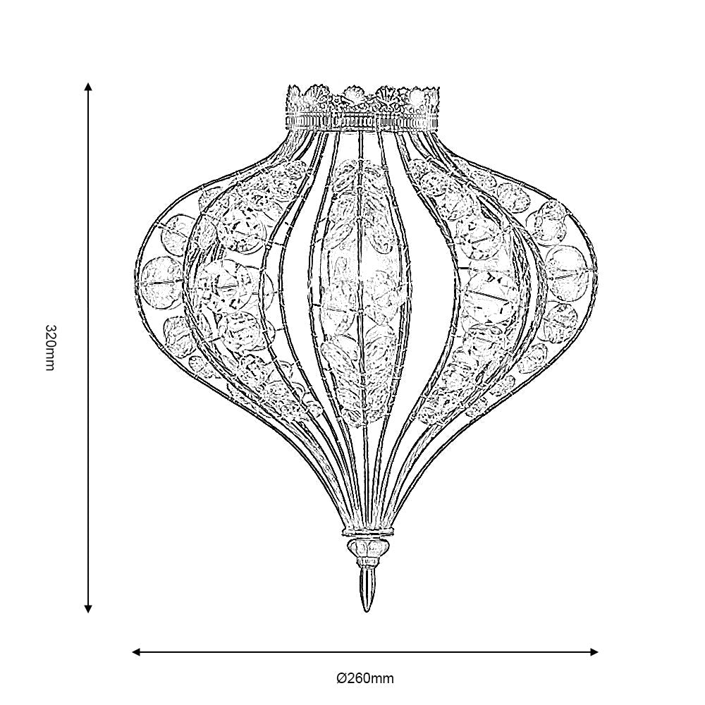 Oaks Lighting - Braga Non Electric Antique Brass Pendant Shade (Oaks 147 AB) - Luminosity Designs Ltd