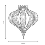 Oaks Lighting - Braga Non Electric Antique Brass Pendant Shade (Oaks 147 AB) - Luminosity Designs Ltd