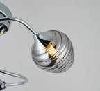 Deco - Bramley 45cm Flush Ceiling Light, 3 x G9, Polished Chrome/Smoke Glass - Luminosity Designs Ltd