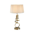 Oaks Lighting - Brampton Spiral Artistic Table Lamp Complete with Shade, 1x E27 - Luminosity Designs Ltd