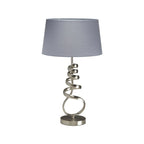 Oaks Lighting - Brampton Spiral Artistic Table Lamp Complete with Shade, 1x E27 - Luminosity Designs Ltd