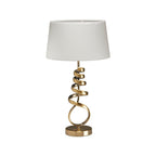 Oaks Lighting - Brampton Spiral Artistic Table Lamp Complete with Shade, 1x E27 - Luminosity Designs Ltd