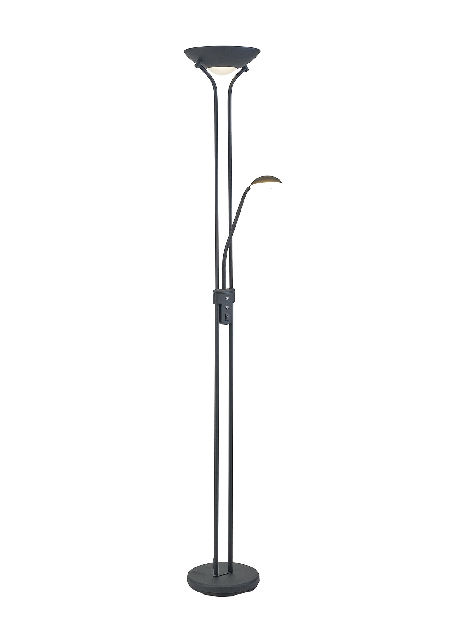 Deco - Brazier LED Dimmable Uplighter Mother and Child Floor Lamp With USB Port - Luminosity Designs Ltd