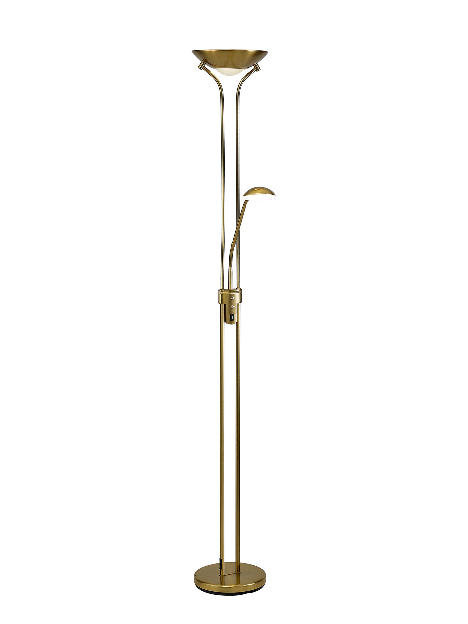 Deco - Brazier LED Dimmable Uplighter Mother and Child Floor Lamp With USB Port - Luminosity Designs Ltd