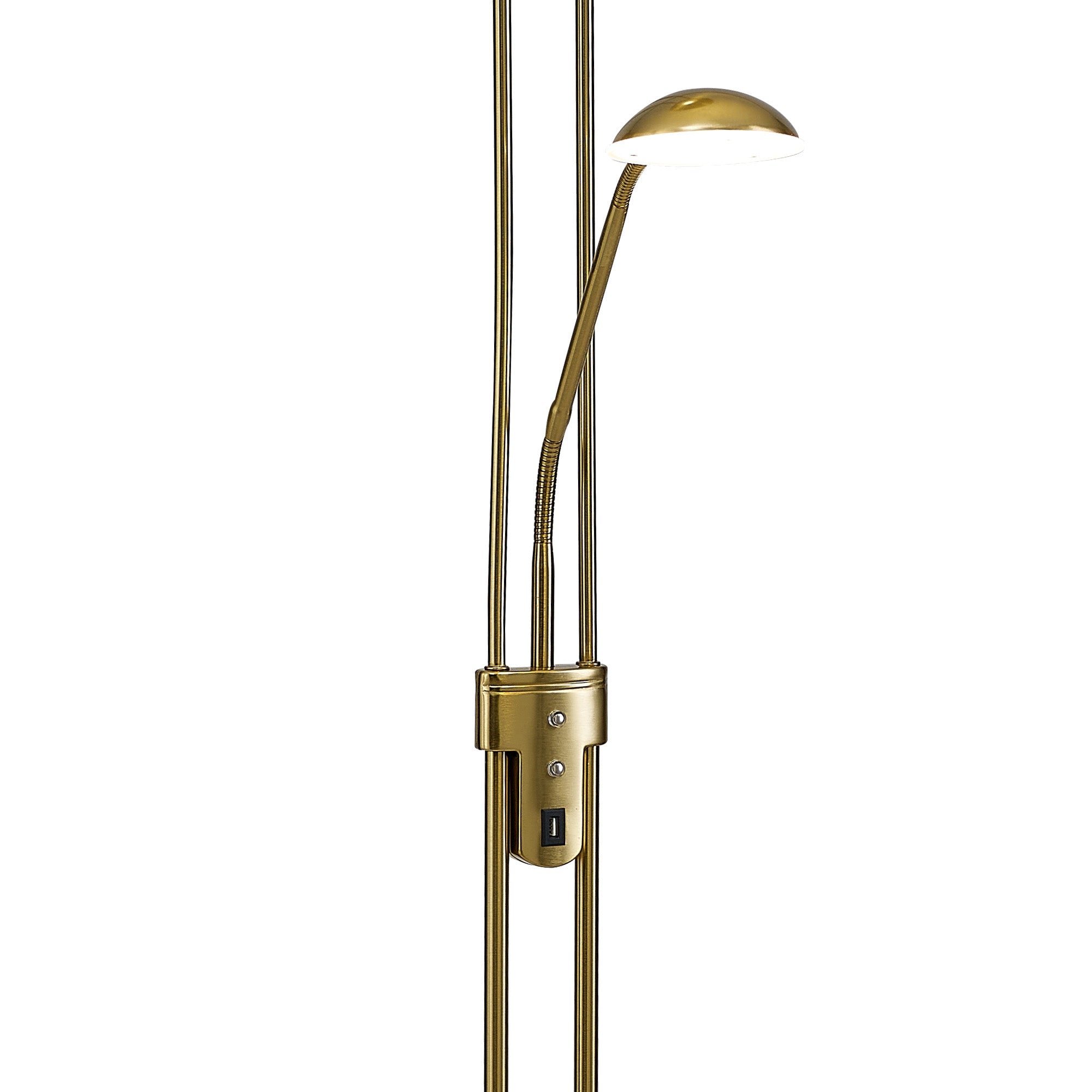 Deco - Brazier LED Dimmable Uplighter Mother and Child Floor Lamp With USB Port - Luminosity Designs Ltd