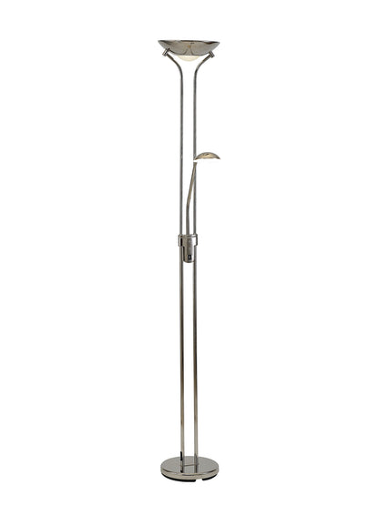 Brazier LED Dimmable Uplighter Mother and Child Floor Lamp With USB Port