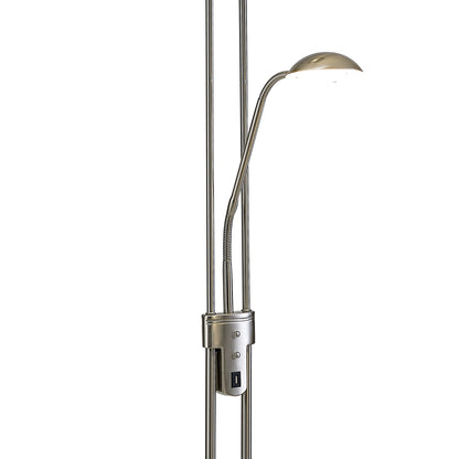 Brazier LED Dimmable Uplighter Mother and Child Floor Lamp With USB Port