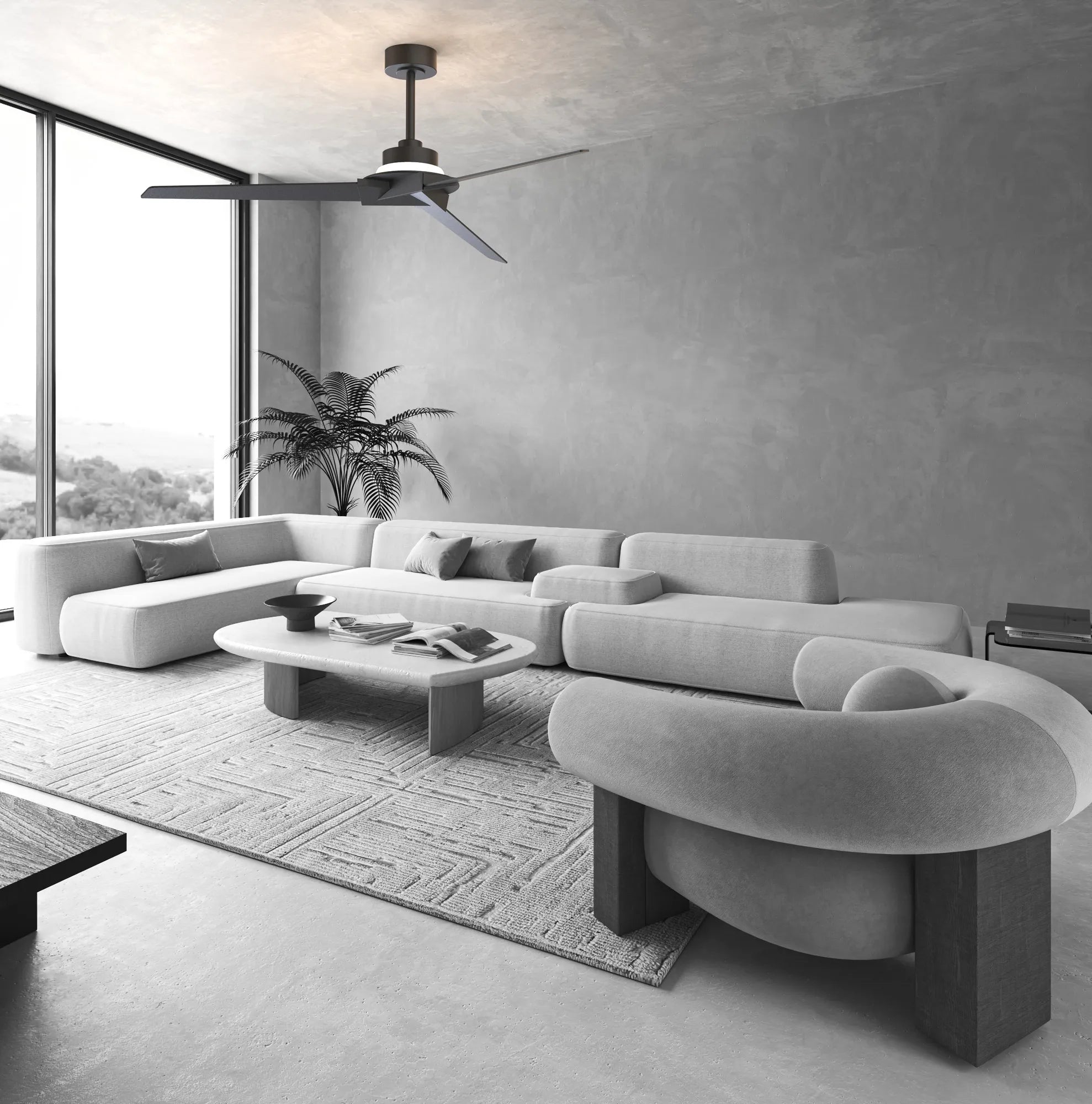 Mantra  Brisa Mini 150cm 20W LED Dimmable Light With Reversible Fan, 2700-5000K Remote & APP Control,  Reversible Blades, 1400lm, IP44