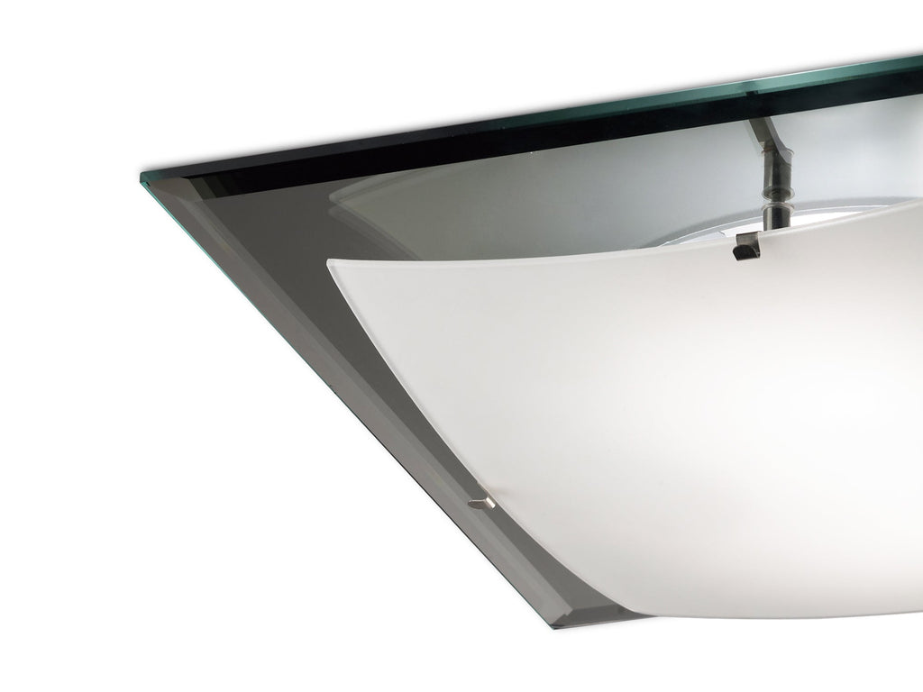 Deco - Brooklyn Square Flush Ceiling Light - Luminosity Designs Ltd