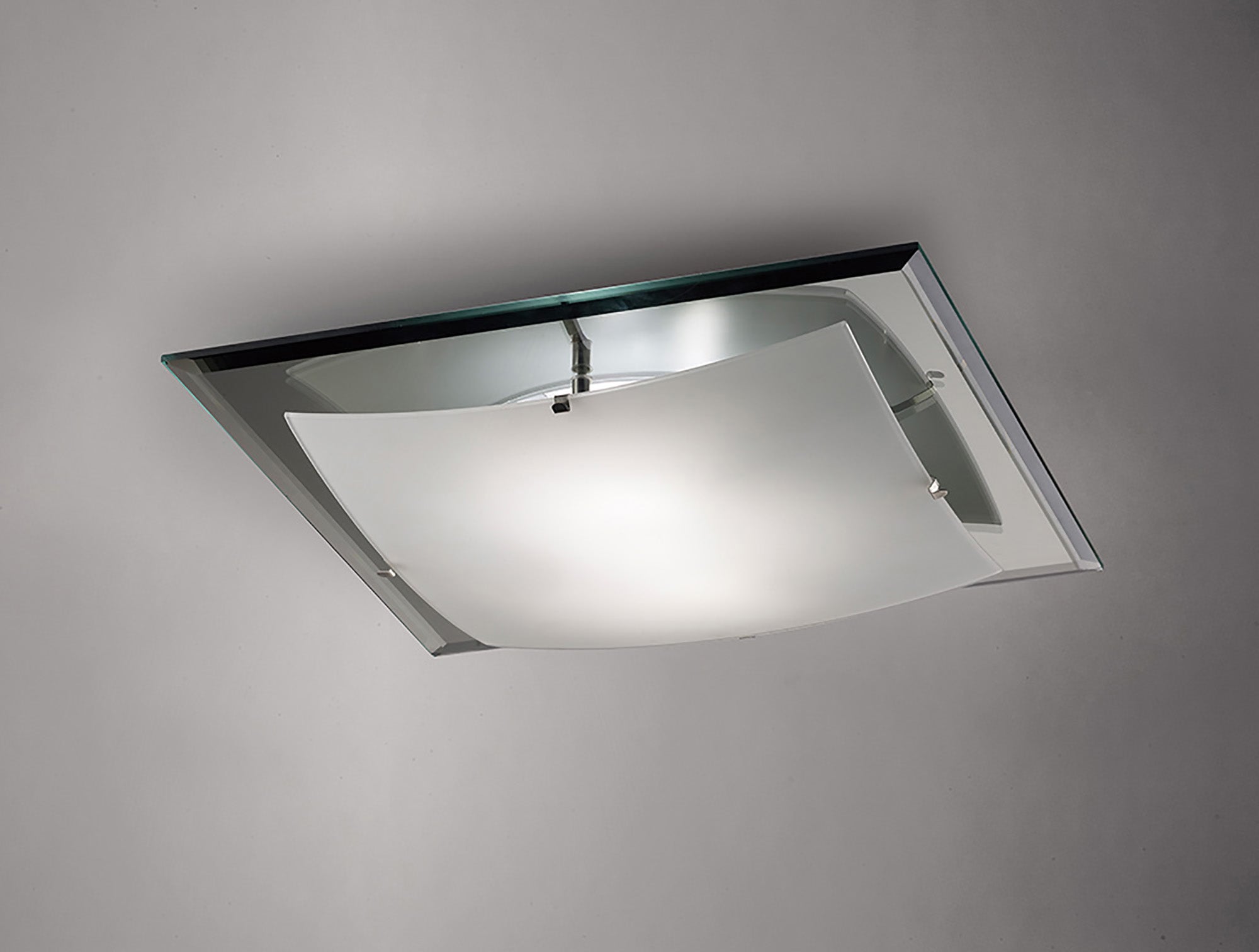 Deco - Brooklyn Square Flush Ceiling Light - Luminosity Designs Ltd