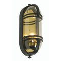 Oaks Lighting - Buckley Vintage Style IP44 Rated Flush Bulkhead Wall Fitting - Luminosity Designs Ltd
