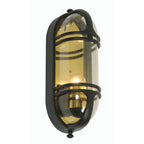 Oaks Lighting - Buckley Vintage Style IP44 Rated Flush Bulkhead Wall Fitting - Luminosity Designs Ltd
