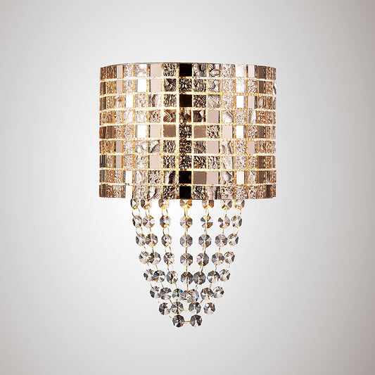 Camden Rose Gold and Crystal Wall Light - EX DISPLAY