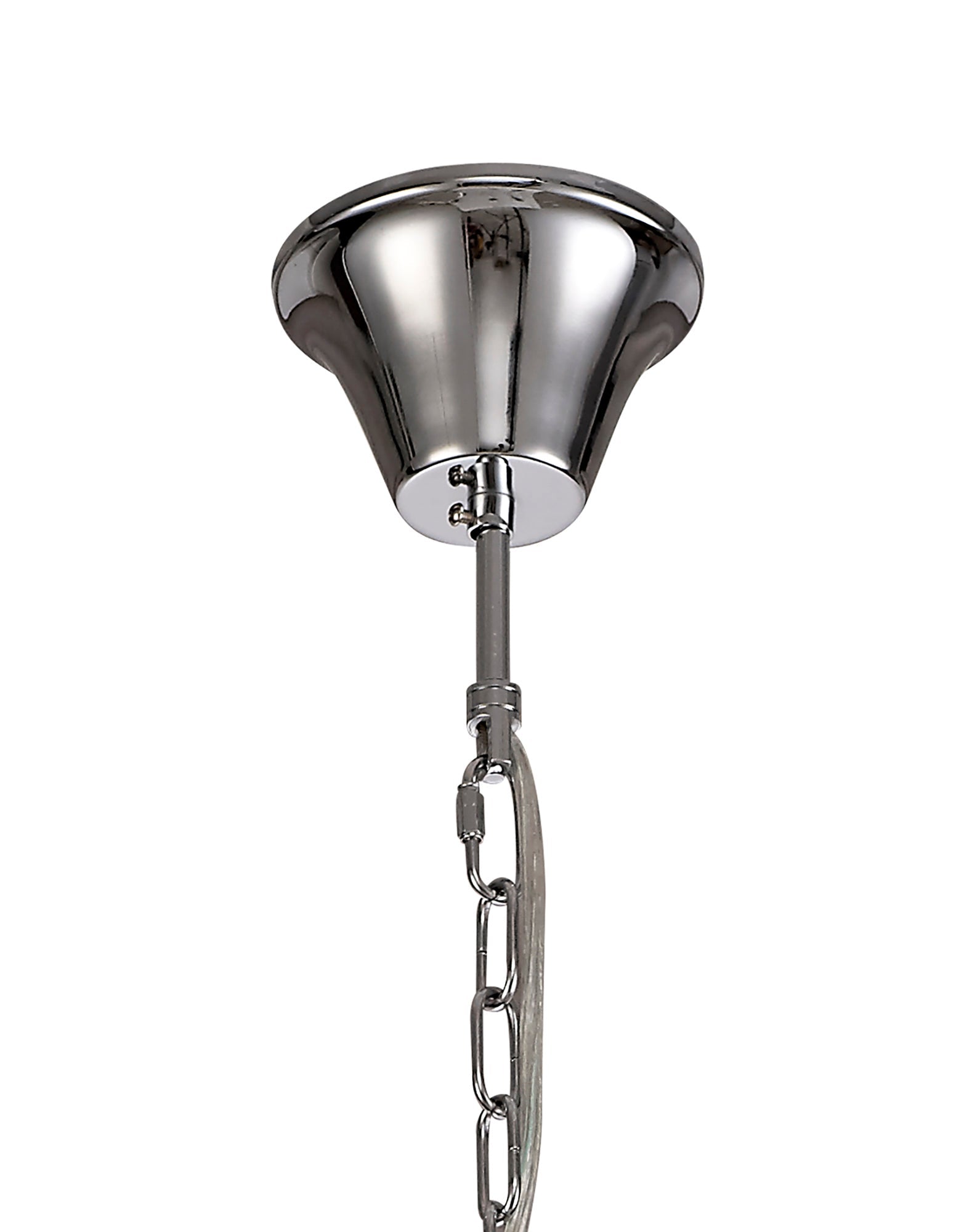 Luminosity Designs - Camelot 65cm Chandelier Pendant, 6 Light E14, Polished Chrome/Clear Glass/Crystal - Luminosity Designs Ltd